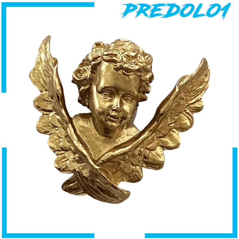 [Predolo1] Patung Sayap Malaikat Resin Cherubs Patung Dinding Miniatur Cherub Figurine