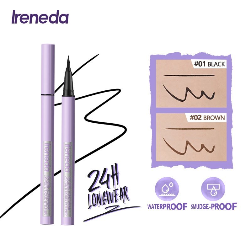 (READY &amp; ORI) IRENEDA 24h Longwear Liquid Eyeliner - IR01