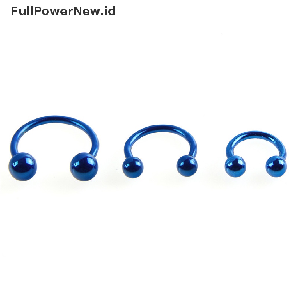 Power Body Tapal Kuda Alis Hidung Telinga Bibir Bar Nipple Rings Cartilage ID