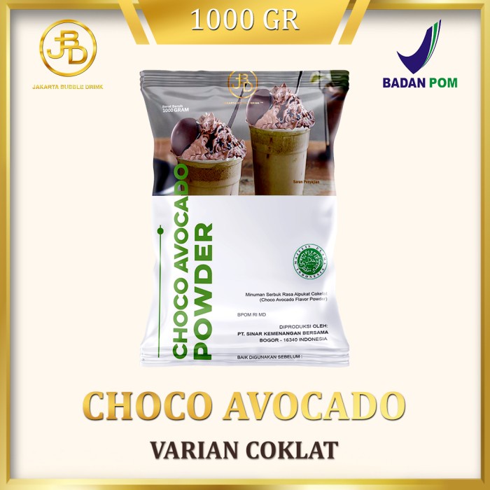 

Ready Stock- Bubuk Minuman Premium Choco Avocado 1Kg || Jakarta Bubble Drink