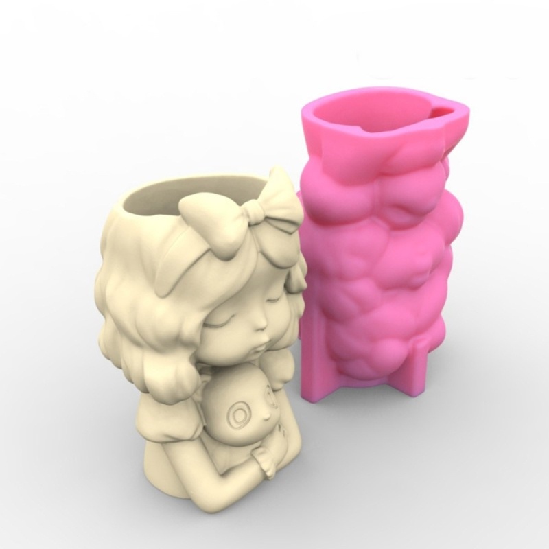 Siy Diy Pot Bunga Cetakan Silikon Kotak Penyimpanan Cetakan Resin Cetakan Beton Gypsum