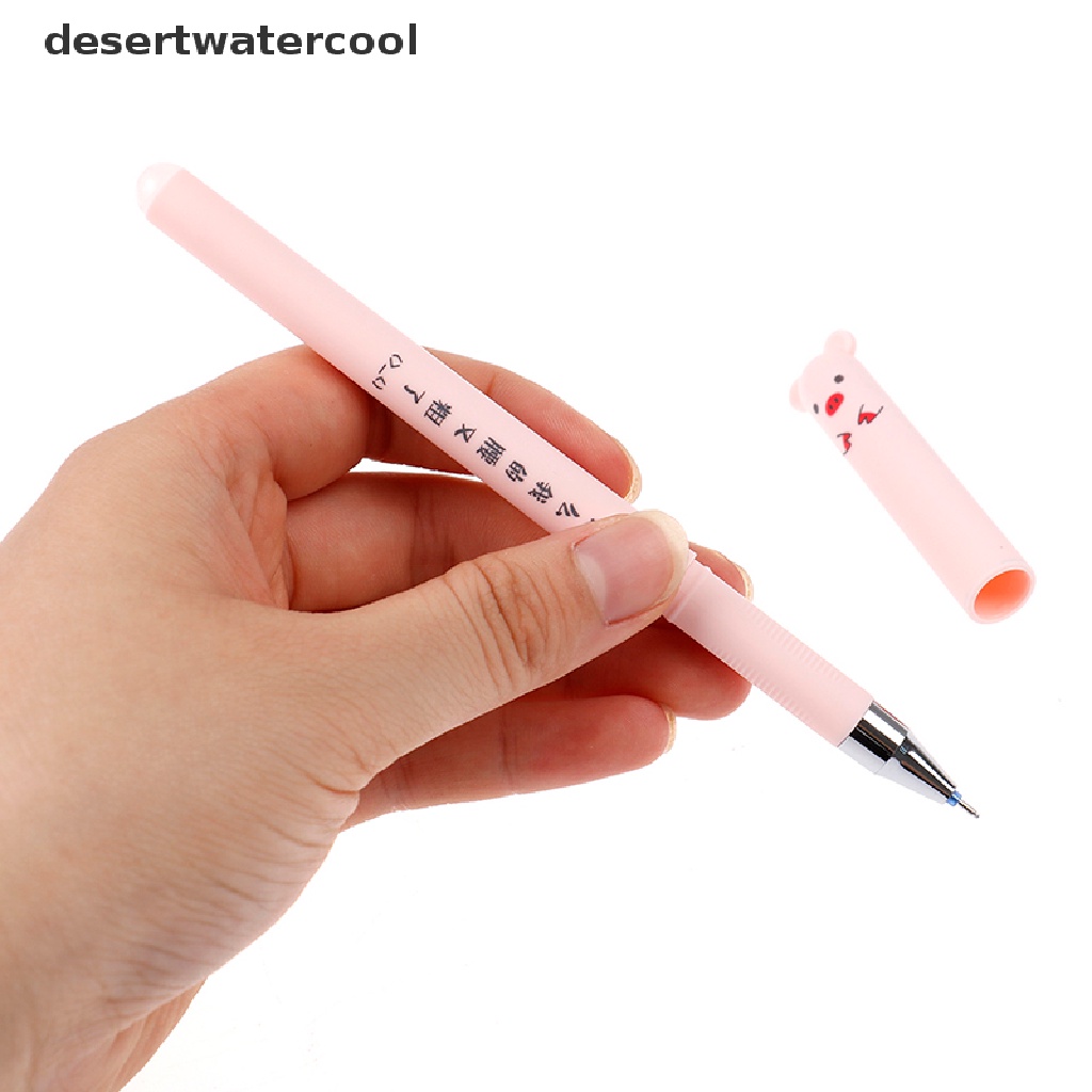 Deid 24pcs Animals Erasable Pen 0.5mm Erasable Pen Refills Batang Alat Tulis Bisa Dicuci Martijn