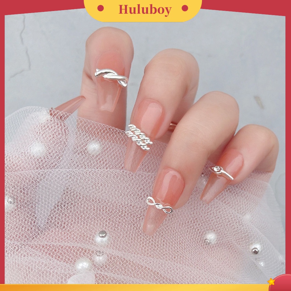 {In Stock} 20Pcs Dekorasi Kuku Bentuk Indah Paduan Tahan Karat Serbaguna 3D Kuku Pesona DIY Manicures Desain Perlengkapan Kecantikan