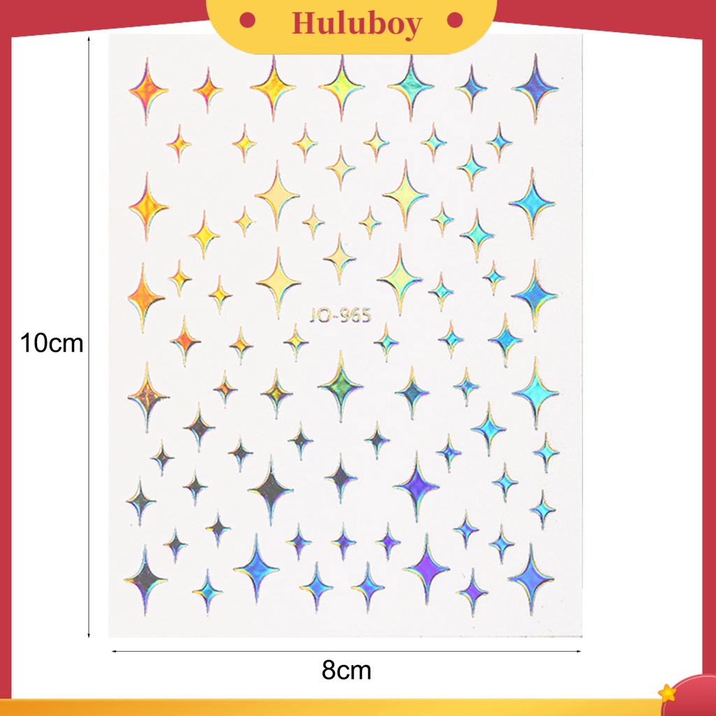 {In Stock} Stiker Kuku Perekat Diri Tahan Air Kertas Bunga Kupu-Kupu Cinta Hati DIY Nail Art Stiker Perlengkapan Kecantikan