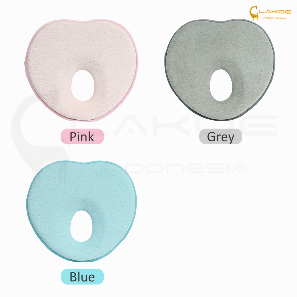 Lakoe Bantal Bayi Anti Peyang/Newborn Bentuk Hati Pillow/ Bantal Peyang Bayi