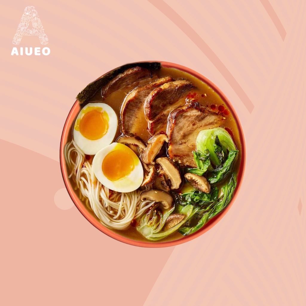 AIUEO Mangkok Ramen | Mangkok Makan Anak Anti Pecah BPA | Mangkok Carte Aesthetic