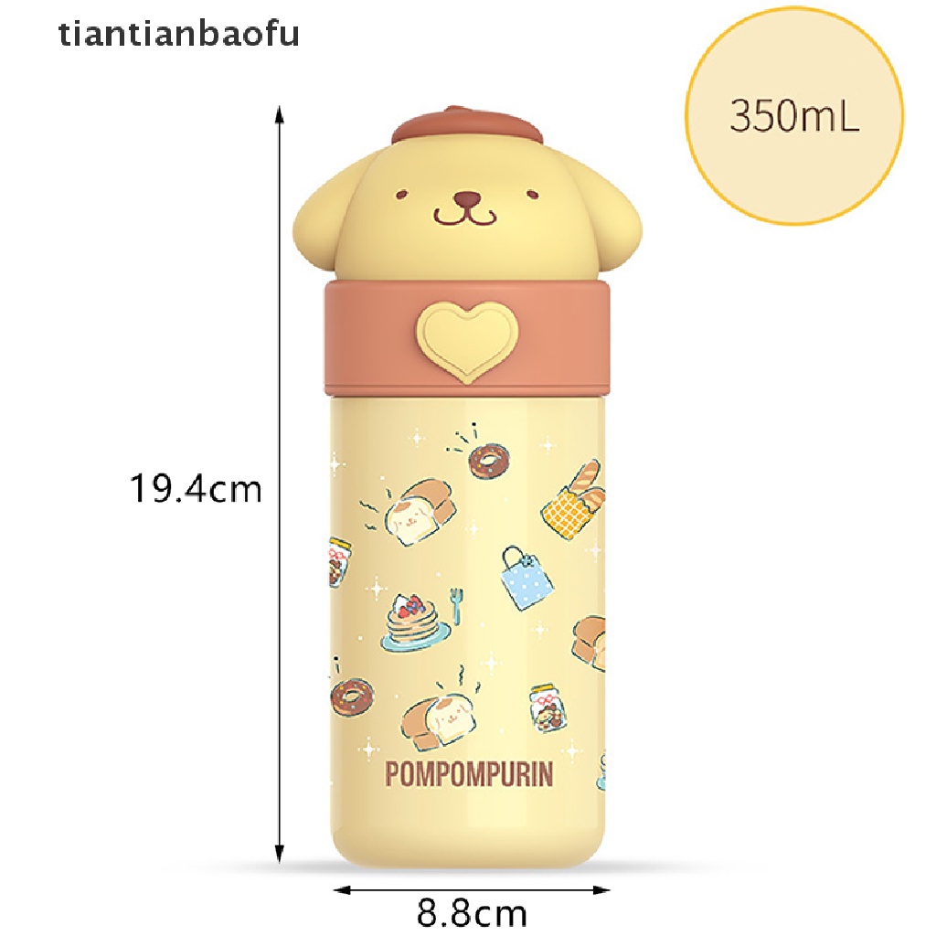 [tiantianbaofu] 350ml Kawaii Anime Thermos Cup Stainless Steel Cangkir Air Termos Hadiah Ulang Tahun Butik