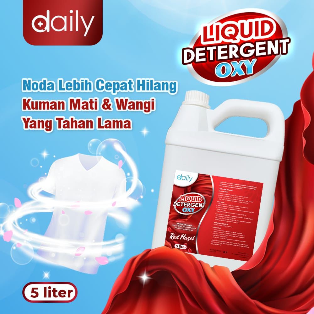 DAILY OXY DETERGEN RAMAH LINGKUNGAN 5 LITER / DETERGEN CAIR PENCERAH PAKAIAN