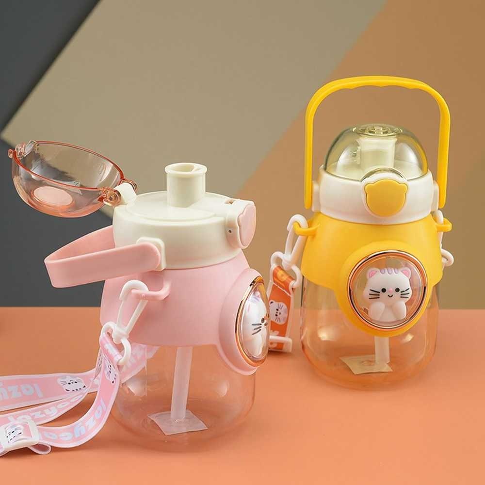 Populer Botol Air Minum Anak Fashion Tempat Minum Cangkir Air Anti Bocor