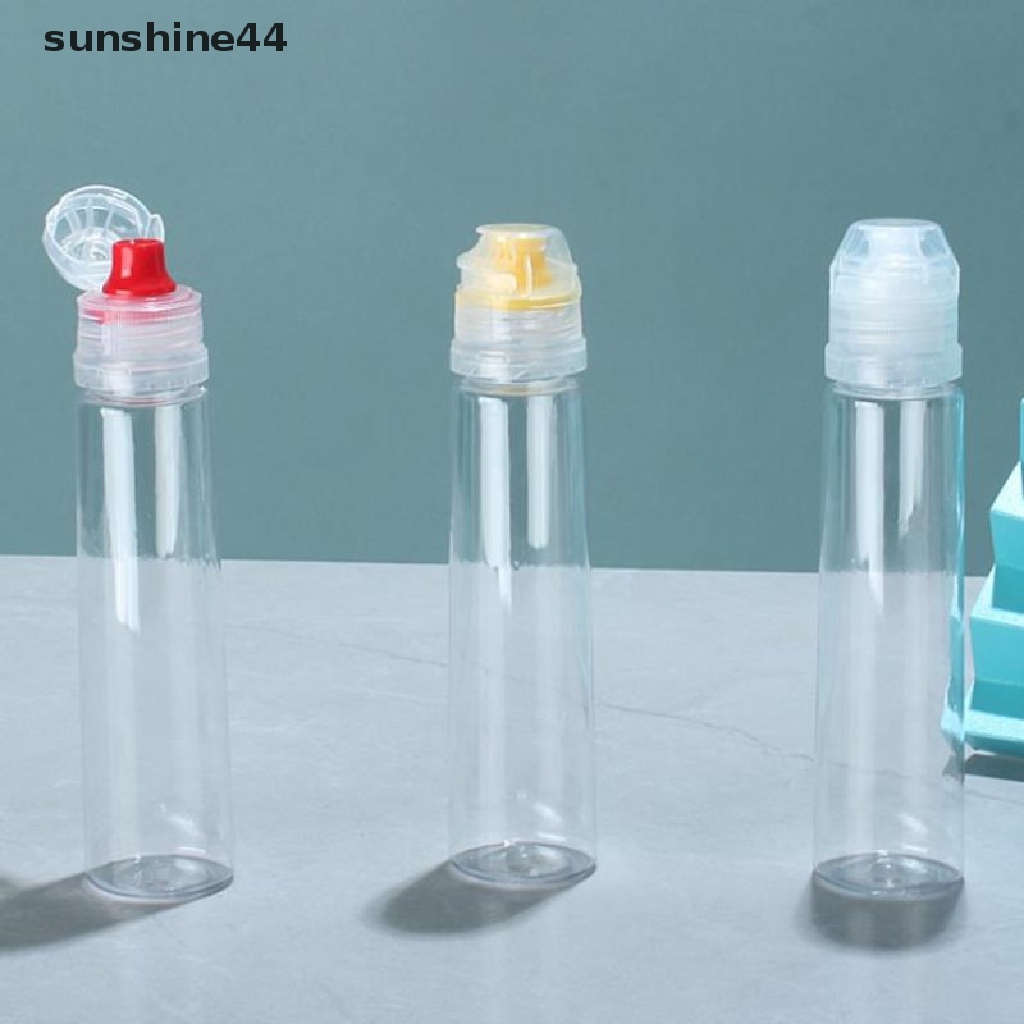 Sunshine Botol Pencet Plastik Dapur Dispenser Bumbu Tempat Salad Saos Kecap Madu ID