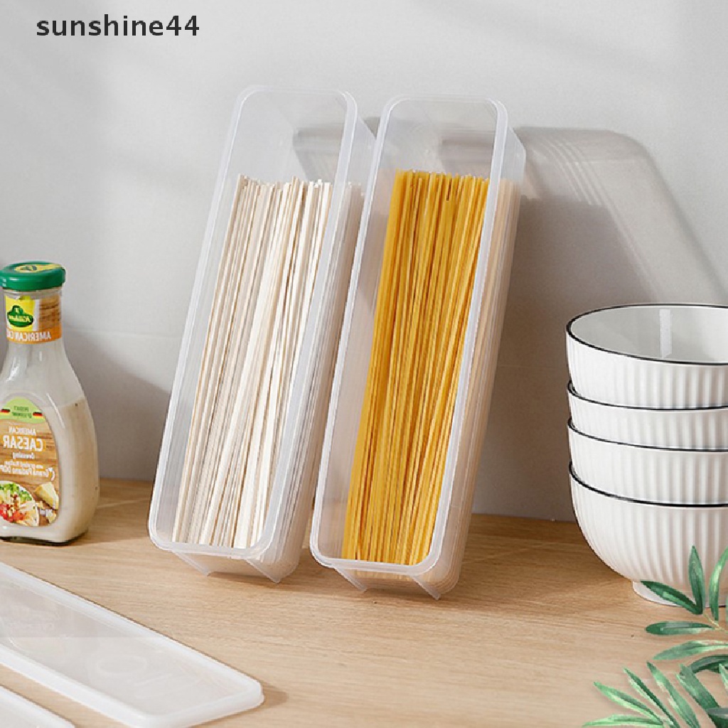 Sunshine 1Pc Rectangular Sealed Food Pasta Spaghetti Box Kotak Penyimpanan Kulkas ID