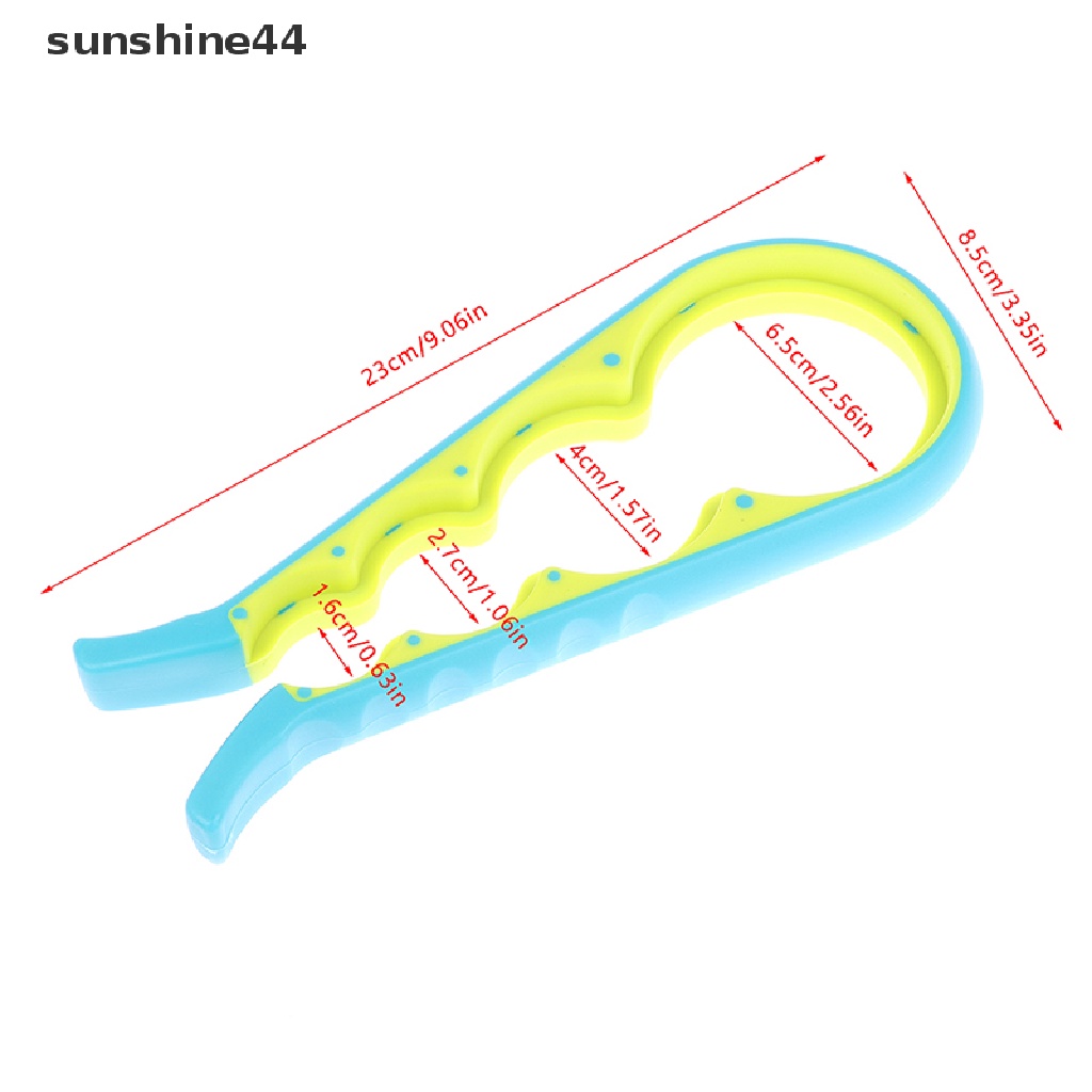 Sunshine Jar Opener Easy Grip Wrench Pembuka Tutup Botol Bir Praktis Lid Twist Off Tools ID