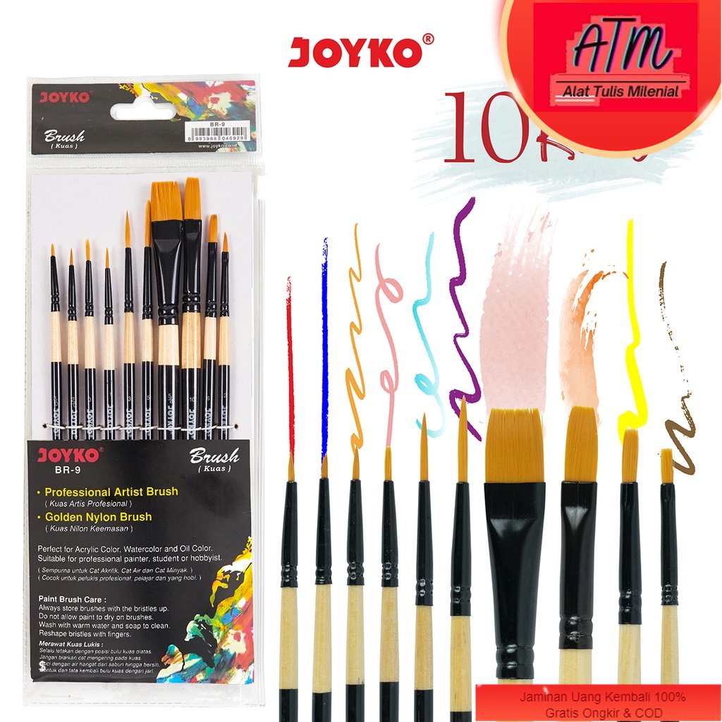 

Brush Kuas Cat Air Cat Minyak Lukis Acrylic Joyko BR-9