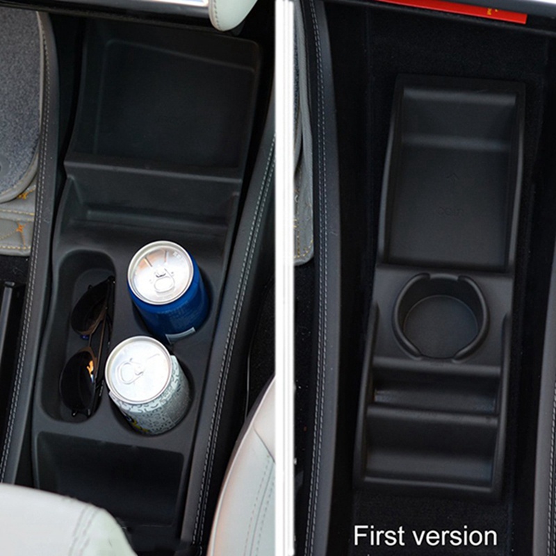 Kotak Penyimpanan Silikon Mobil Console Container Center Insert Box Untuk Tesla Model S 2012-2017