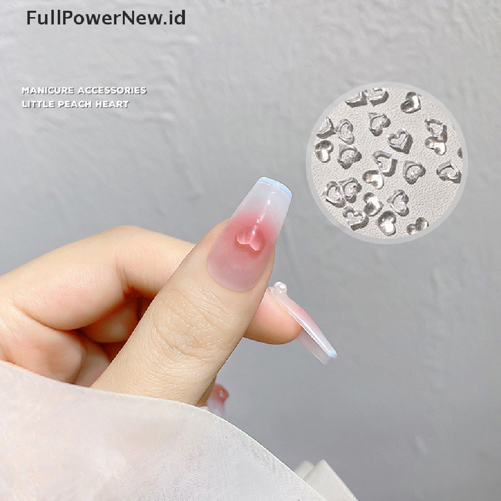 Power 100pcs Pesona Kuku 3D Nail Art Resin Nails Rhinestones Decals Untuk Kuku DIY ID