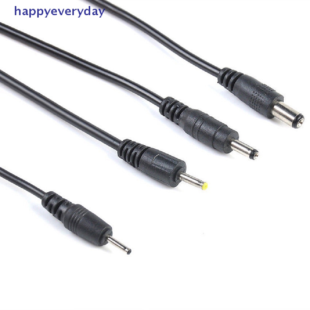 [happy] Usb Port to 2.5 3.5 4.0 5.5mm 5V DC Barrel Jack Kabel Listrik Cord Connector Hitam [ID]