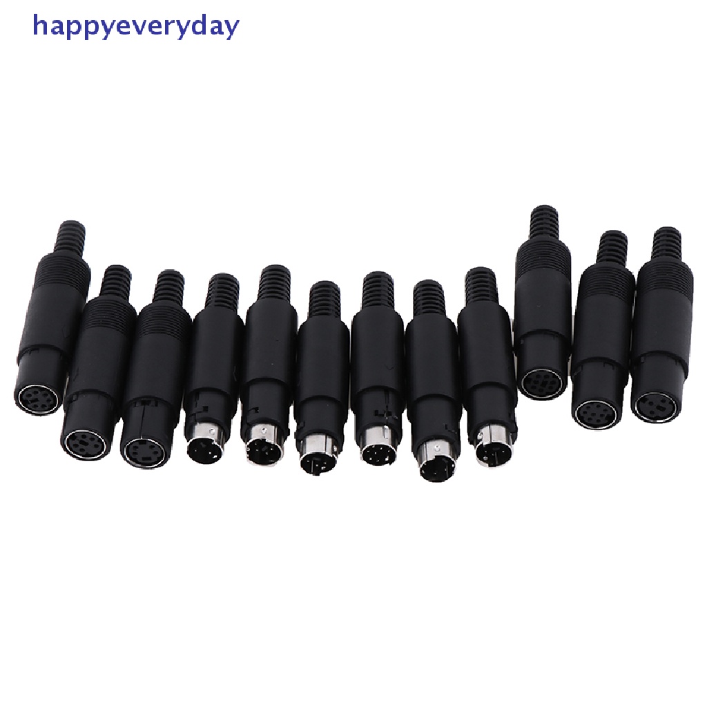 [happy] Konektor Soket Colokan DIN Mini 3/4,5,6,7,8 PIN Dudukan Kabel Sasis Male Female [ID]