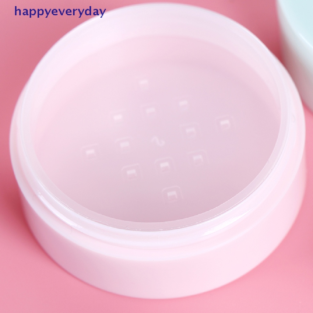 [happy] 50g Pot Kosong Longgar Dengan Saringan Kosmetik Makeup Jar Wadah Travel [ID]