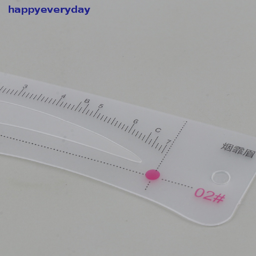 [happy] 12pcs Kit Pembentuk Stempel Alis Satu Langkah Portabel Alat Makeup Definer Alis [ID]