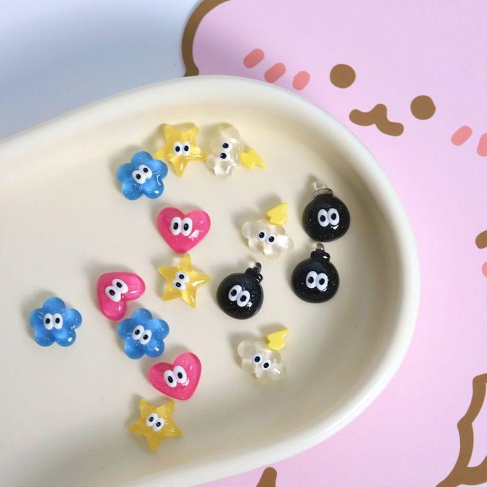 Mxbeauty Anting Gaya Korea Lucu Manis Mata Cinta Hati Bintang Awan Mini Jelly Earrings