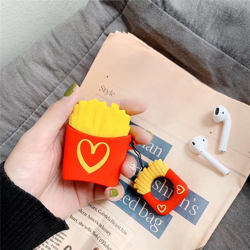 Seri Tas Snack Kreatif Case Pelindung Kompatibel Untuk AirPods Pro2 1 3 Earphone Case Bluetooth Silikon Pelindung Case