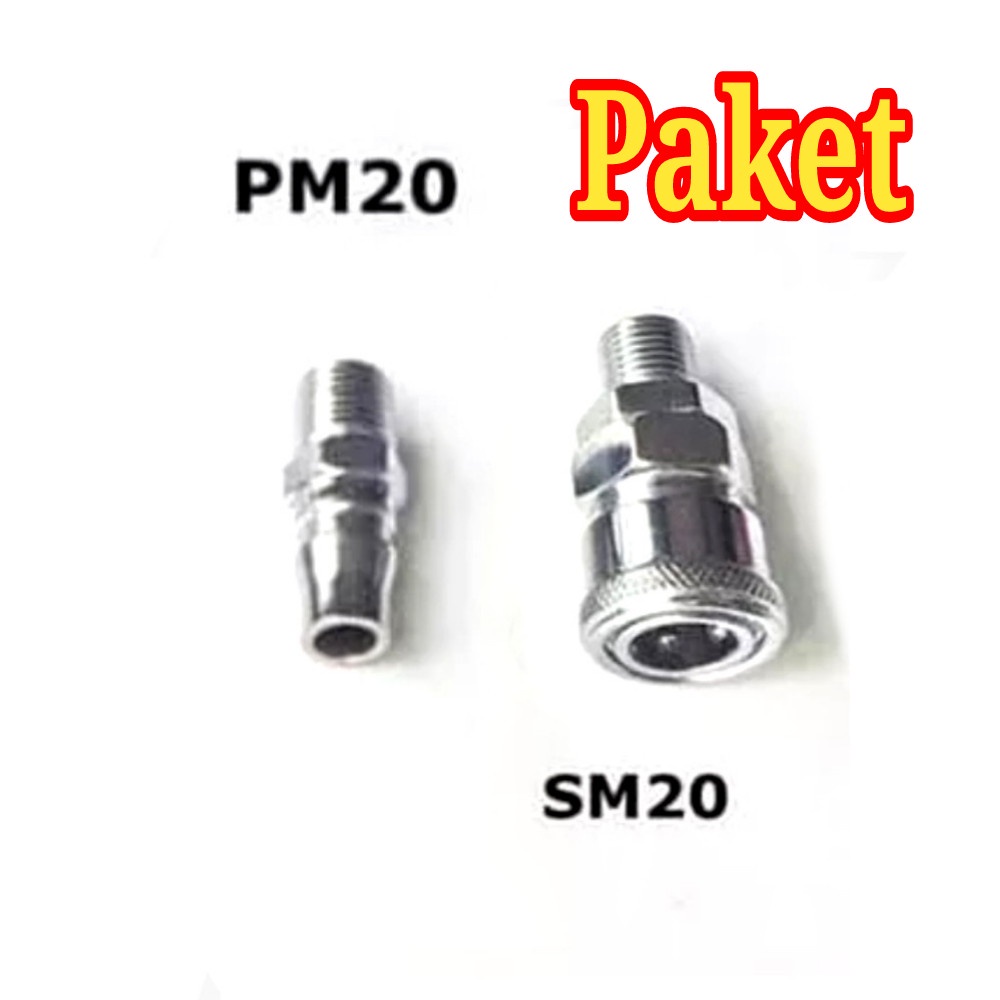 Sambungan Kompresor Quick Coupler set SH PH 20 1/4 &quot; inch