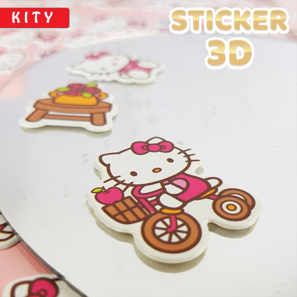 Sticker 3D Karakter / Stiker Buku Aesthetic / Sticker Tempelan Anti Air Sticker Jurnal 21915-6