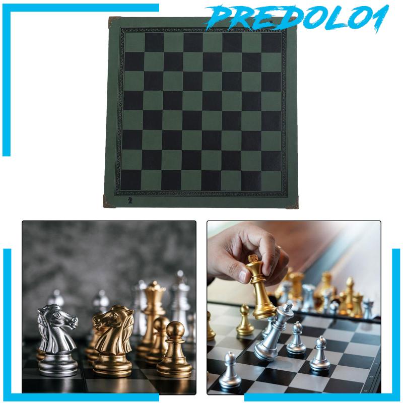 [Predolo1] Matras Chessboard Bahan Kulit PU Alas Catur Tahan Panas Untuk Permainan Tamanoutdoor