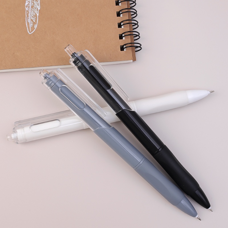 Halus Sederhana Morandi ST Pen Kepala Tahan Air Plastik Tanda Tangan Pulpen Halus 0.5mm Tinta Hitam Cepat Kering Gel Pen Isi Ulang Alat Tulis Siswa Kantor Perlengkapan Sekolah