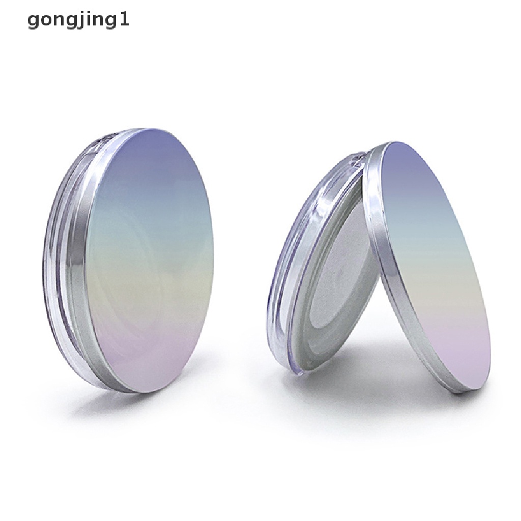 Ggg Ayakan Kosmetik Kosong Portabel Wadah Toples Longgar Kotak Puff Case Dengan Cermin ID