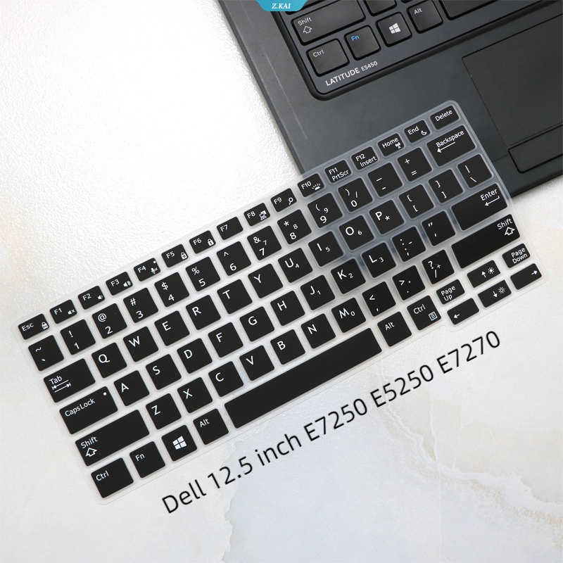 Pelindung Keyboard Silikon Tahan Air Untuk Dell 12.5 Inch Lintang E7250 E5250 E7270 Laptop Cakupan Penuh Kualitas Tinggi Aksesoris Pelindung Keyboard Yang Dapat Dilepas Dan Dicuci [ZK]