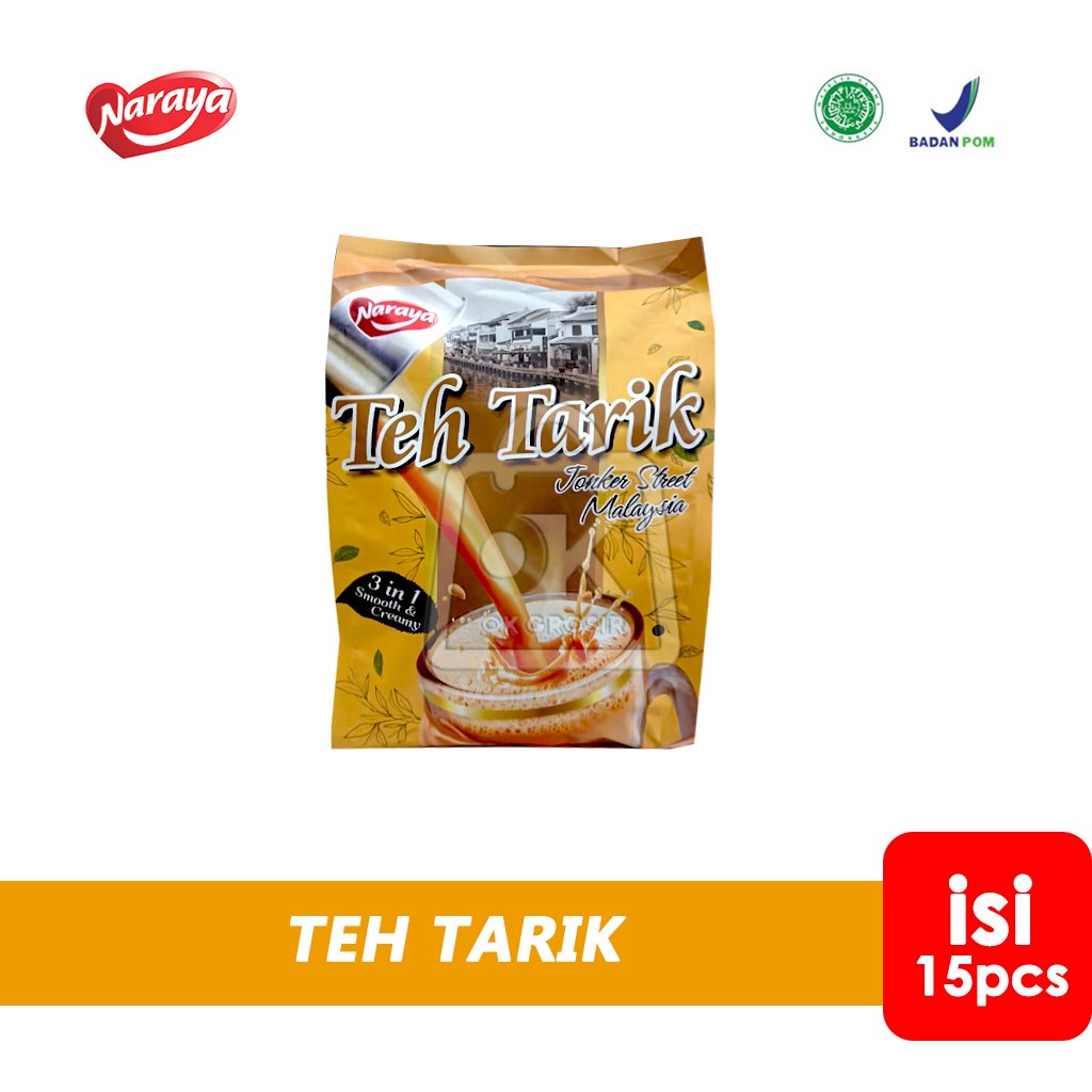 

Naraya Teh Tarik 3in1 / Bubuk Minuman Teh Tarik Malaysia (1 Bag isi 15pcs)