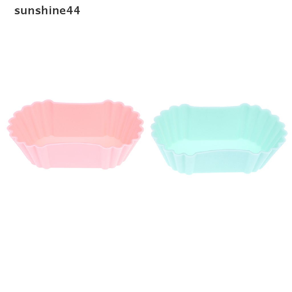 Sunshine 3Pcs Bento Divider Cup Liner Kotak Makan Makanan Lembut Silikon Onigiri Aksesoris ID