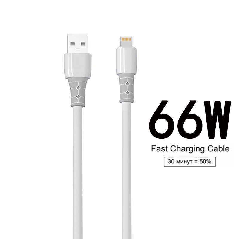 Silicone Liquid Cable 66w Super Fast Charging Untuk Apple Android Typec Kabel Cas Telepon