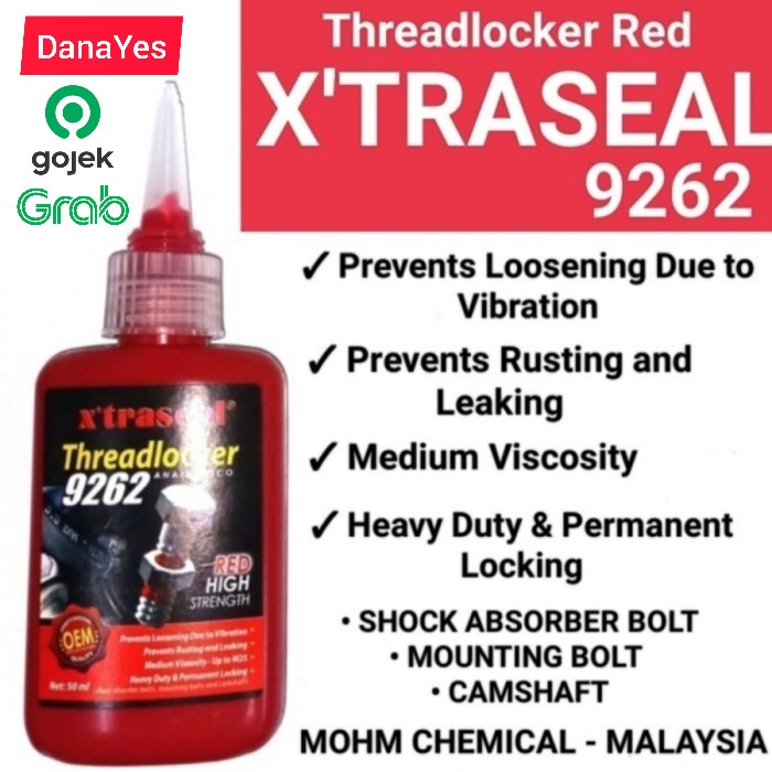 

Lem Baut / Threadlocker Red 50ml / Threadlock Red 50ml