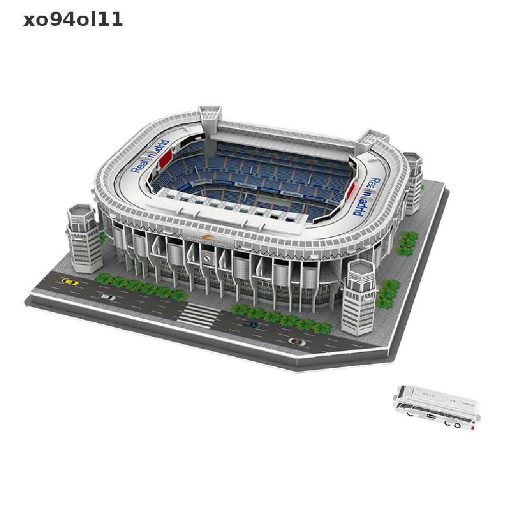 Xo Classic Jig DIY 3D Puzzle Stadion Sepak Bola Dunia Rakitan Model Bangunan OL