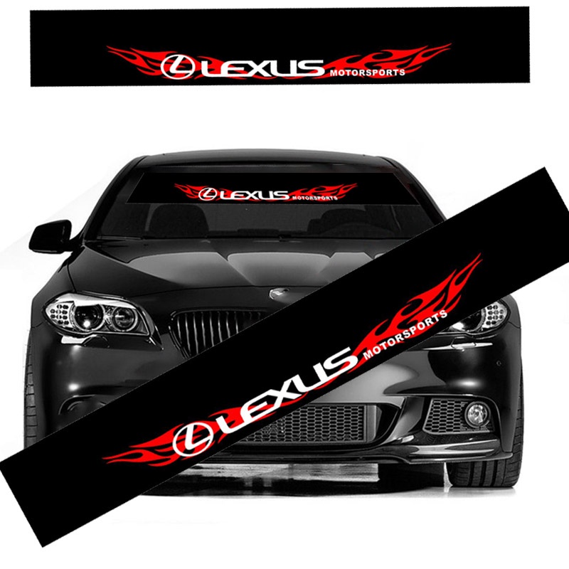 Sticker Kaca Depan Mobil Sticker Hitam Stiker Hias Untuk Lexus IS250 CT200h ES250 GS250 IS250 LX570 LX450d NX200t RC200t rx300 Rx30 rx350 Aksesoris