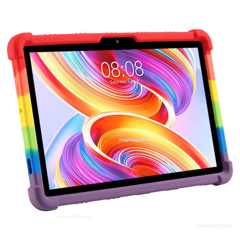 Case Untuk Teclast T50 Anak-Anak Aman Lembut Silikon Kickstand Tablet CoverElectric T50 Pelindung Case Tablet 11inci Silikon Case Dengan Bracket Tal002 Tahan Jatuh Pelindung Case