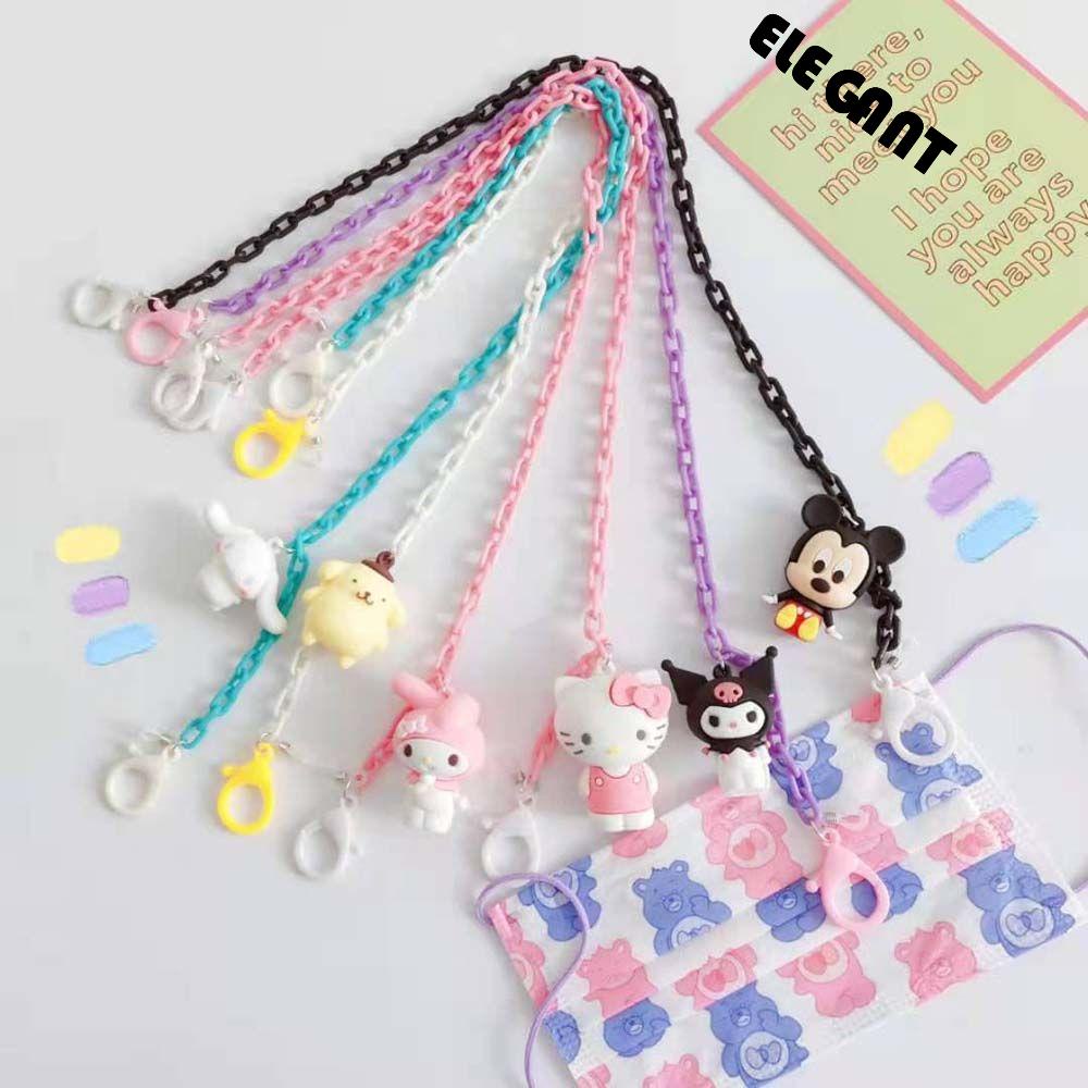 [Elegan] Rantai Kacamata Anti Hilang Tali Leher Wanita Hold Straps Kartun Cewek Rantai Akrilik
