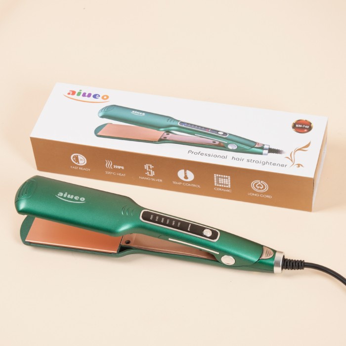 [GARANSI 18 Bln] •  Catokan Rambut Curly and Hair Straightener AIUEO 740 Low Watt | Alat Catok Meluruskan dan Keriting Rambut Recomended  Viral 740 Pelurus Rambut dan Keriting BerGaransi