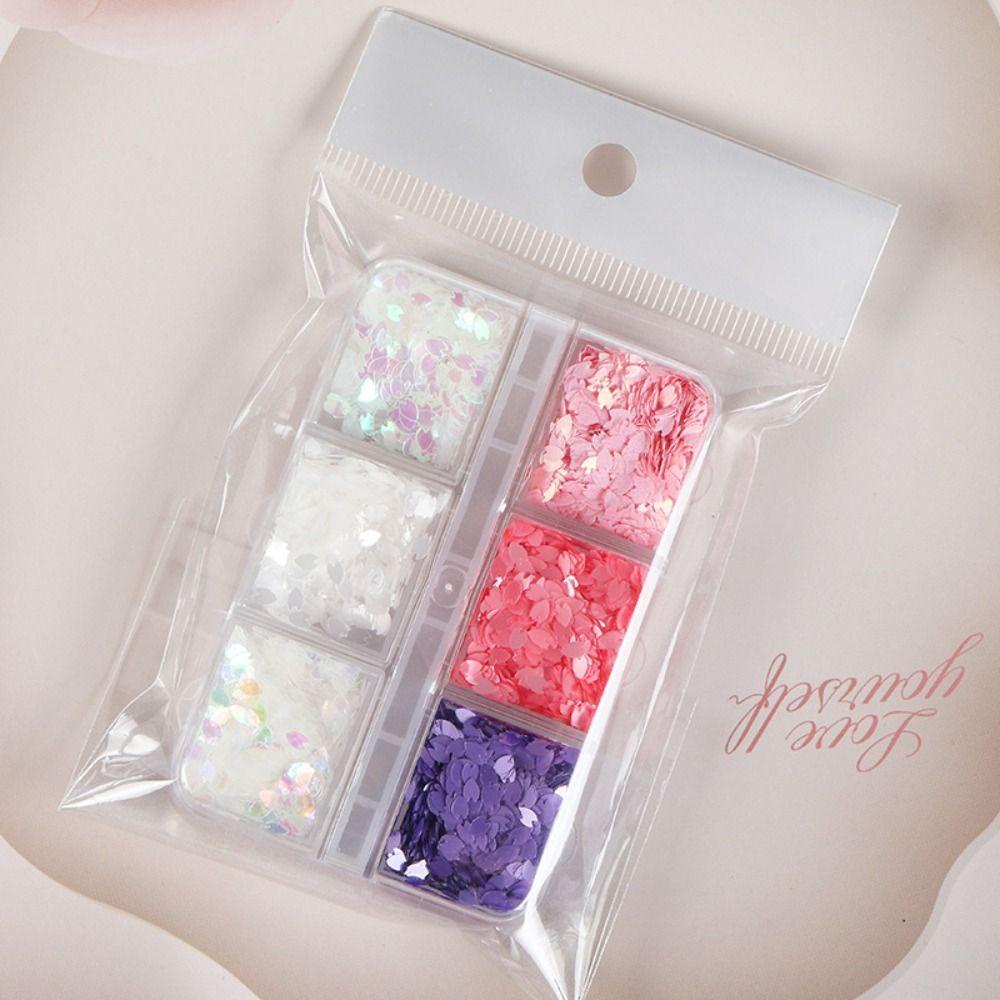 Mxbeauty Kelopak Kuku Glitter Decals Spring Nail Decoration Untuk Aksesoris Manicure DIY Profesional