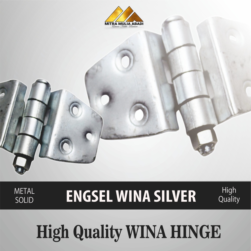 ENGSEL WINA PINTU UNTUK GARASI WARNA SILVER