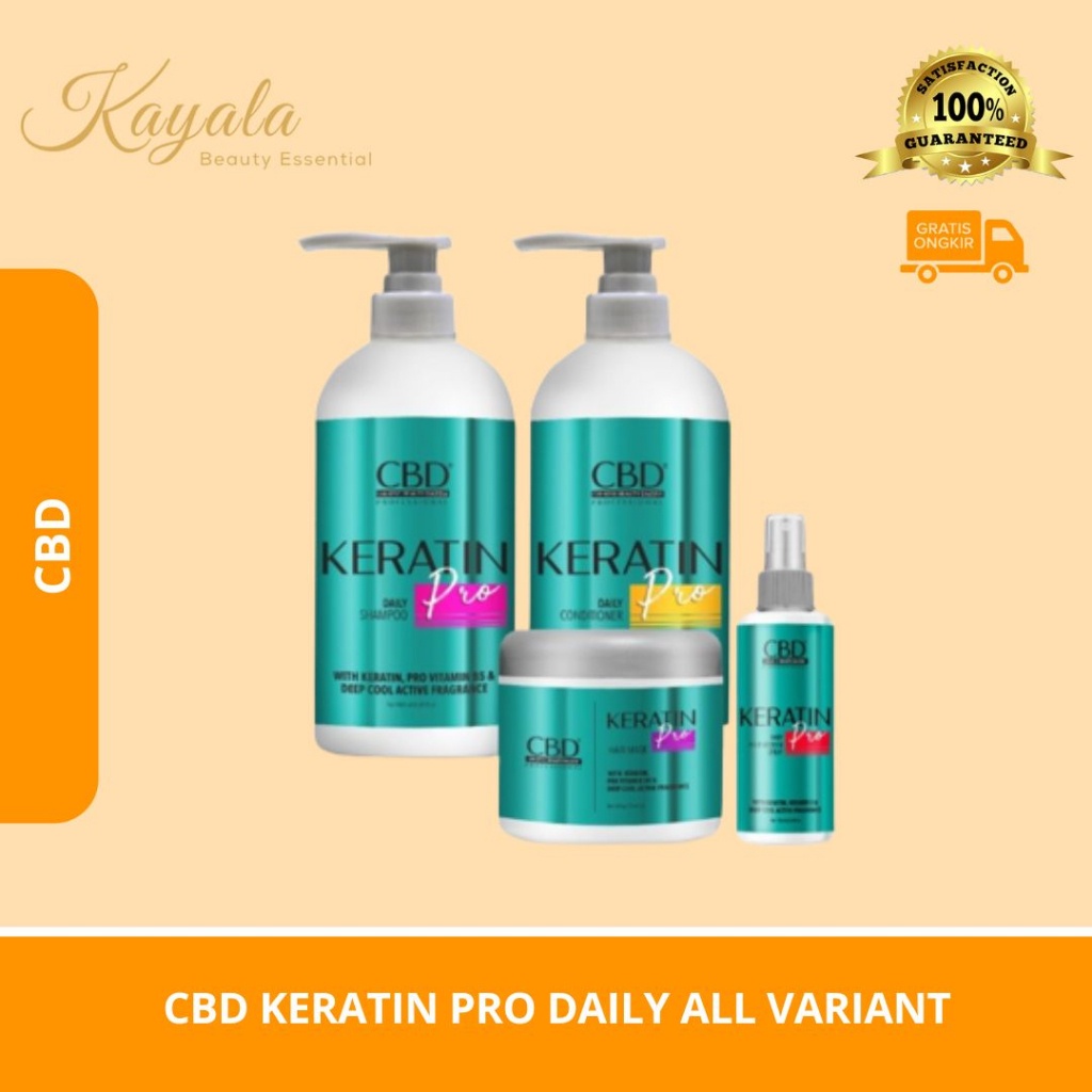 CBD KERATIN PRO DAILY ALL VARIANT - CBD KERATIN PRO SHAMPOO - CBD KERATIN HAIR MASK
