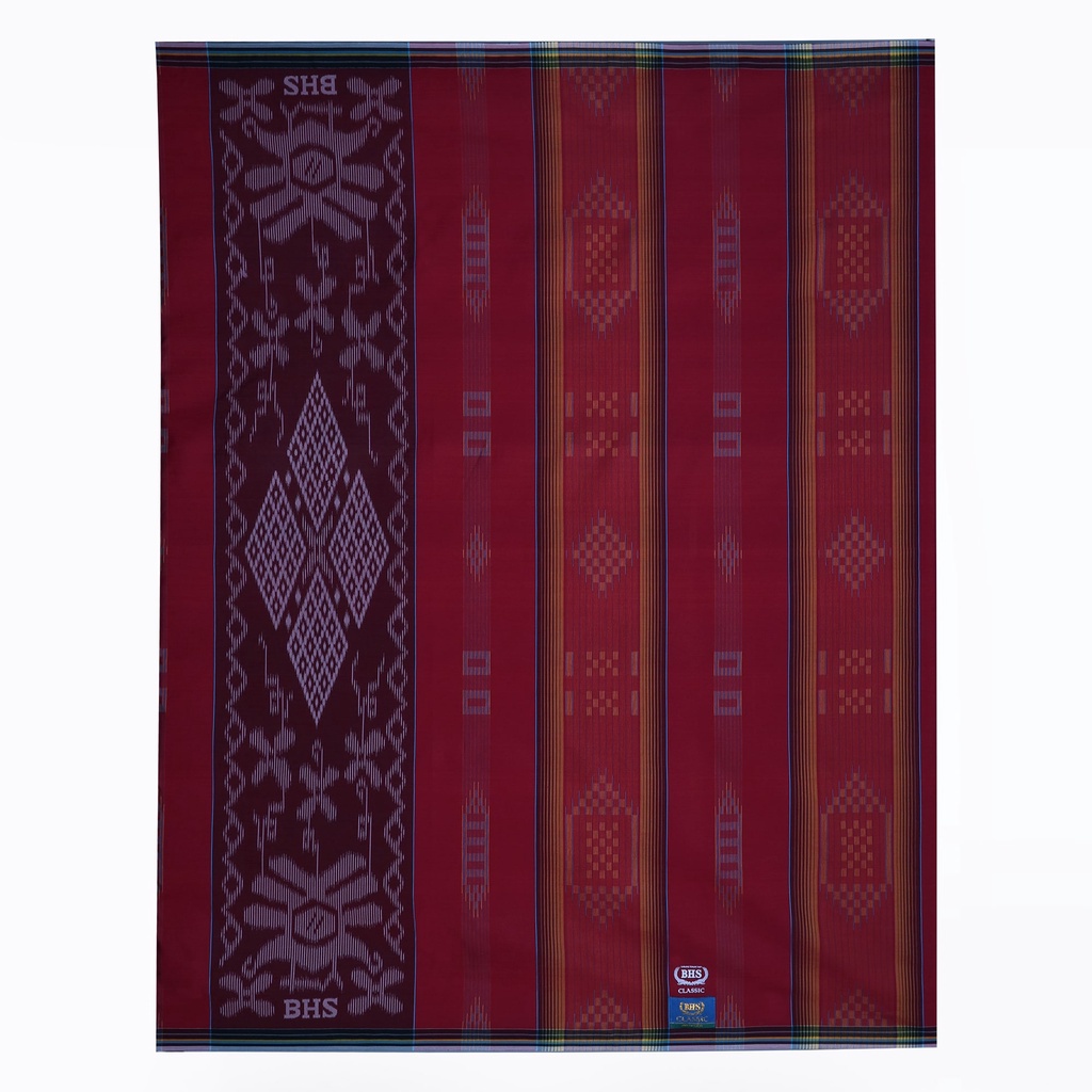 Sarung BHS Classic Gold Motif C44 DKE Merah Orange / BHS COD/ TERMURAH/ FULL TAG/ ORIGINAL