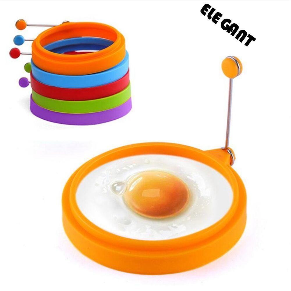 [Elegan] Cincin Pancake Telur Sandwich Wajan Sarapan Dapur Silikon Omelet Pancake Maker