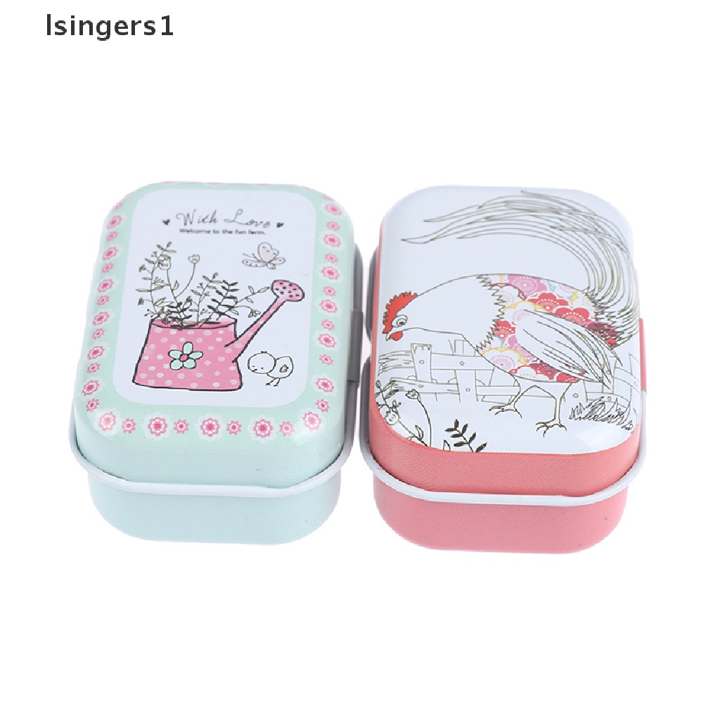 [lsingers1] Kotak Kaleng Mini Warna-Warni Sealed Jar Packing Kotak Perhiasan Permen Kecil storage Box Butik