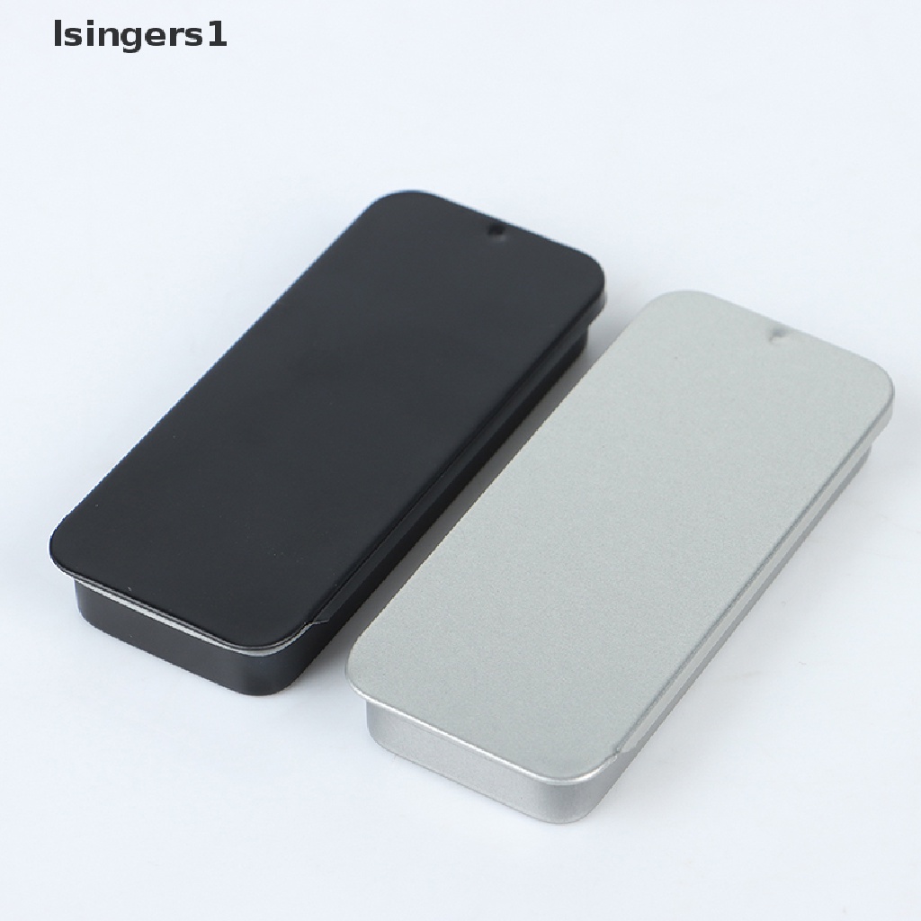 [lsingers1] Kotak Kaleng Portable Mini Besi Slide Penutup Penyimpanan Perhiasan Pill Cases Wadah Bisa Butik