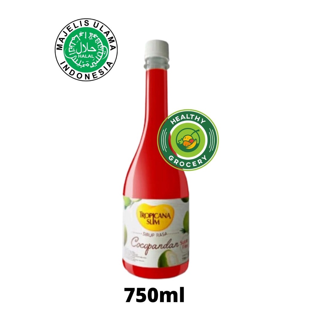 

Tropicana Slim Sirup Cocopandan 750ml / Syrup Bebas Gula / Tropicana Slim