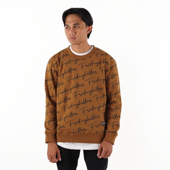 SWEATER FRIDAY KILLER | ORCY MOCCA CREWNECK