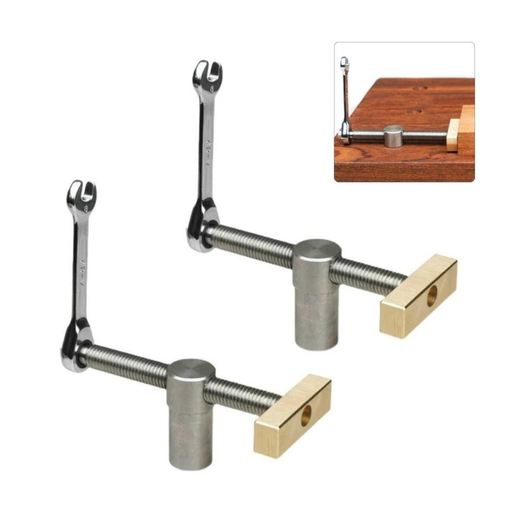 Lanfy Bangku Dog Rem Pertukangan Woodworking Bench Dog Holes Limit Block Sisipan Rem Desktop Clamp Table Limit Block Bench Clamp